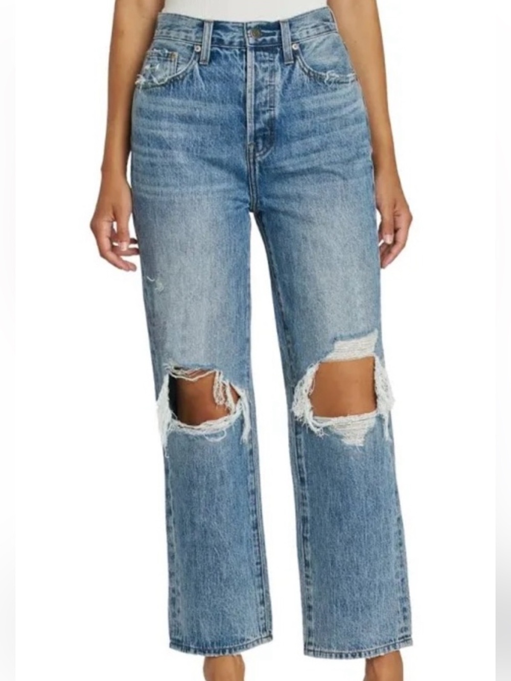 Pistola Jeans Cassie Super High Rise Straight Crop in Blossom Size 27